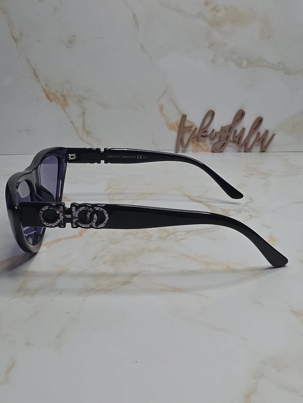 JIMMY CHOO X Sienna Miller sparks Purple cat-eye sunglasses New Without Case